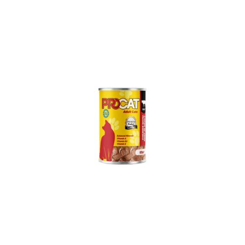 ProCat Wet Food Pate Adult with Beef Can 415 gm