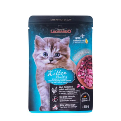 Leonardo Kitten Pouch Chicken 85g