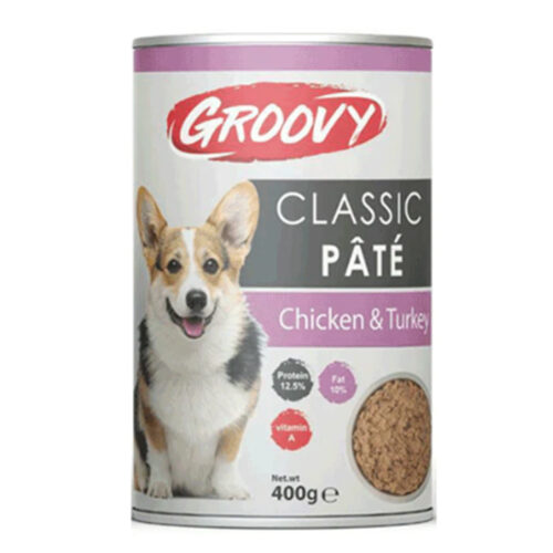 Groovy Classic Pate Adult Dog Wet Food Cans liver And Liver 400g