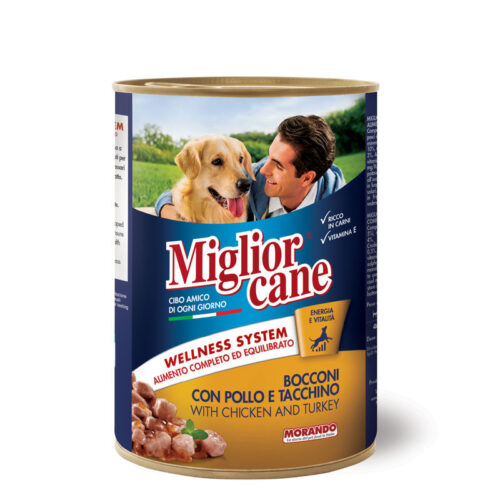 Migliorcane Chunks with Chicken and Turkey 1250g