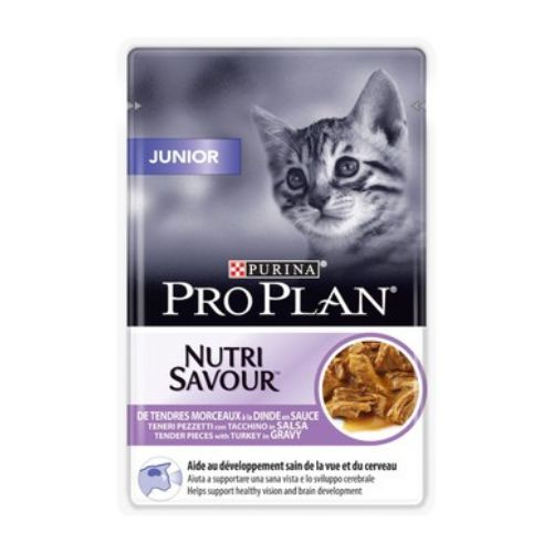 Purina Pro Plan Nutrisavour Wet Food for Kittens with Tender Turkey in Gravy