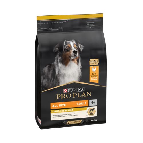 Purina Pro Plan Adult All Light and Sterilised OPTIWeight Chicken 3Kg