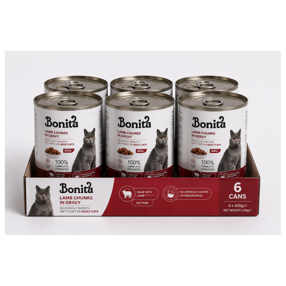 Bonita Lamb-Flavored Cat Cans 400g (Pack of 6)