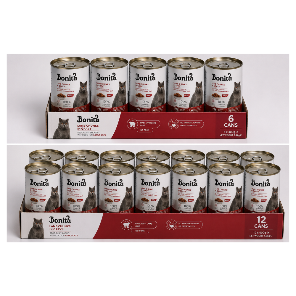 Bonita Beef-Flavored Cat Cans 400g (Pack of 18)
