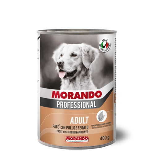 Morando Professional Adult dogs Pate with Chicken and Liver 400g