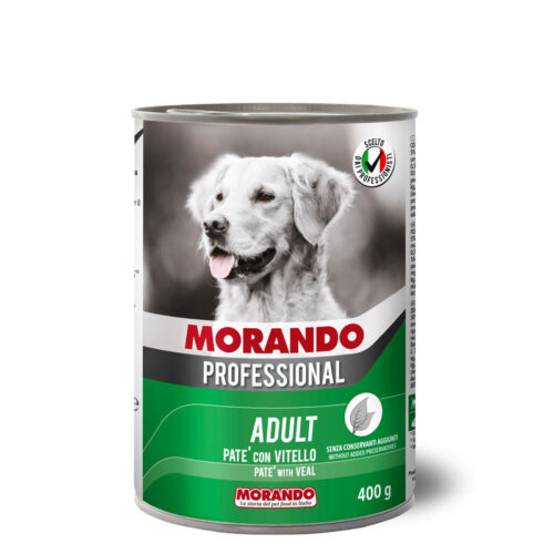 Morando Professional Adult dogs Pate with Veal 400g