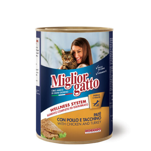 Migliorgatto PATÉ With Chicken and Turkey 400g