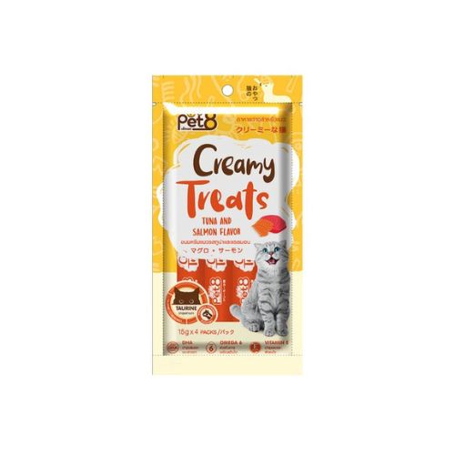 Pet8 Creamy Treats Tuna And Salmon Flavor