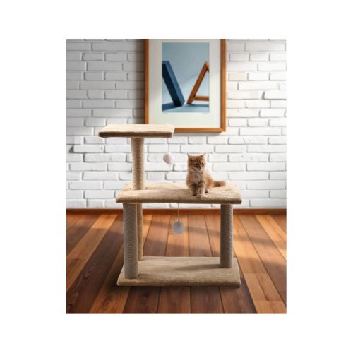 Cat Tree & Scratcher House (60x40x70cm)