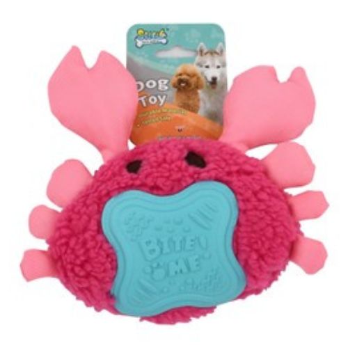 Solay Pink Capybara-Shaped Dog Chew Toy