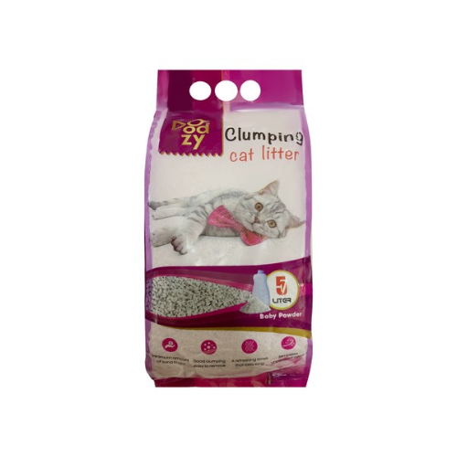 Doodzy Clumping Cat Litter Baby Powder Scent 5L