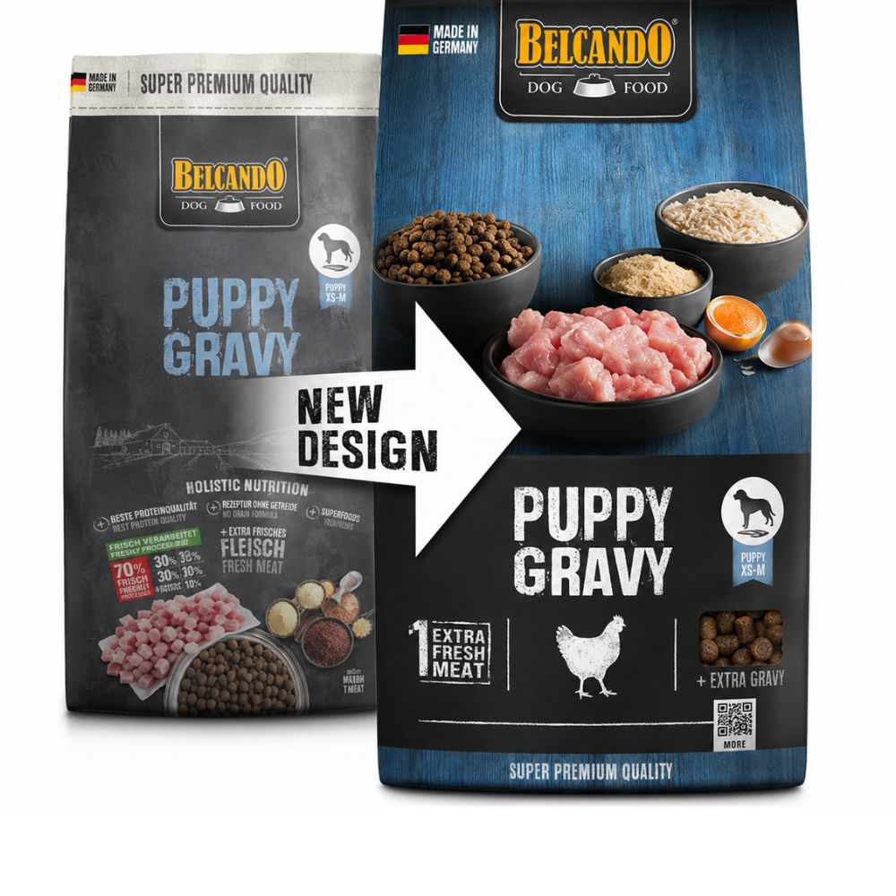 Belcando Puppy Gravy Dry Dog Food  1 kg Poultry & Fish