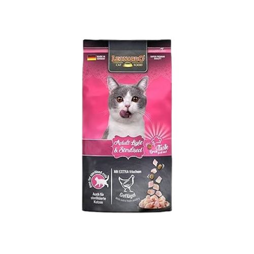 Leonardo Holistic Light And Sterilised Poultry Dry Food For Adult Cats 300g
