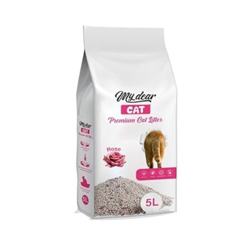 My Dear Fast Discreet Dark Cat Litter 5 Liter Rose Scent